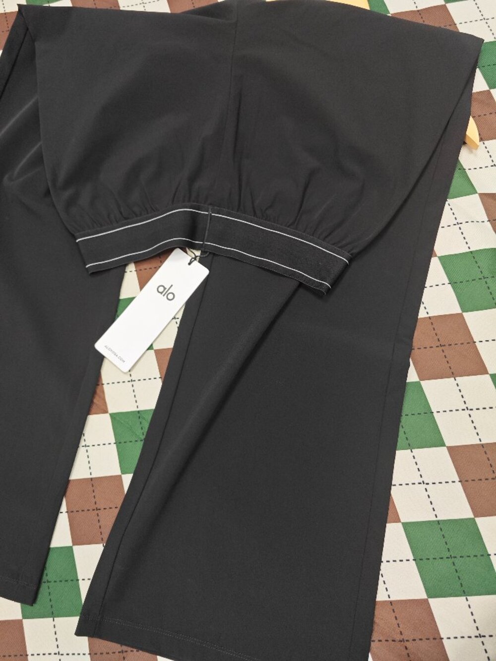 Women's Black ALO Yoga Suit Up Trouser 💙Athleisure Relaxed Fit Pants NWT💛 - Picture 6 of 9